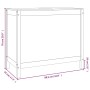 Baúl para la colada madera maciza de pino gris 88,5x44x76 cm de vidaXL, Cestas para ropa - Ref: Foro24-823581, Precio: 110,96...