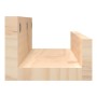 Estantes de pared 2 uds madera maciza de pino 50x12x9 cm en Estanterías | Comprar online en Foru.es