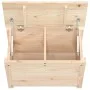 Caja de almacenamiento madera maciza de pino 60x32x45,5 cm de vidaXL, Armarios y almacenamiento - Ref: Foro24-823544, Precio:...