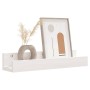 Estantes de pared 2 uds madera maciza de pino blanco 50x12x9 cm en Estanterías | Comprar online en Foru.es