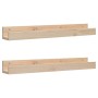 Estantes de pared 2 uds madera maciza de pino 80x12x9 cm en Estanterías | Comprar online en Foru.es