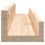 Estantes de pared 2 uds madera maciza de pino 80x12x9 cm en Estanterías | Comprar online en Foru.es