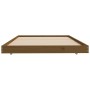 Estructura de cama madera maciza pino marrón miel 90x200 cm de vidaXL, Camas y somieres - Ref: Foro24-823497, Precio: 83,97 €...