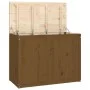 Baúl para colada madera maciza pino marrón miel 88,5x44x66 cm de vidaXL, Cestas para ropa - Ref: Foro24-823572, Precio: 99,80...