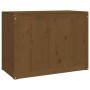 Baúl para colada madera maciza pino marrón miel 88,5x44x66 cm de vidaXL, Cestas para ropa - Ref: Foro24-823572, Precio: 99,80...