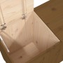 Baúl para colada madera maciza pino marrón miel 88,5x44x66 cm de vidaXL, Cestas para ropa - Ref: Foro24-823572, Precio: 99,80...