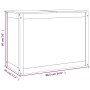 Baúl para colada madera maciza pino marrón miel 88,5x44x66 cm de vidaXL, Cestas para ropa - Ref: Foro24-823572, Precio: 99,80...