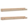 Estantes de pared 2 uds madera maciza de pino 110x12x9 cm en Estanterías | Comprar online en Foru.es