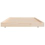 Estructura de cama madera maciza de pino 75x190 cm de vidaXL, Camas y somieres - Ref: Foro24-823509, Precio: 65,57 €, Descuen...