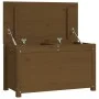 Caja de almacenaje madera maciza pino marrón miel 80x40x45,5 cm de vidaXL, Armarios y almacenamiento - Ref: Foro24-823537, Pr...