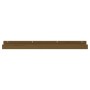 Estantes de pared 2 uds madera de pino marrón miel 110x12x9 cm en Estanterías | Comprar online en Foru.es