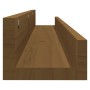 Estantes de pared 2 uds madera de pino marrón miel 110x12x9 cm en Estanterías | Comprar online en Foru.es