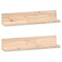 Estantes de pared 2 uds madera maciza de pino 50x11x9 cm en Estanterías | Comprar online en Foru.es