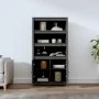 Aparador alto madera maciza de pino gris 80x35x154 cm de vidaXL, Aparadores - Ref: Foro24-823521, Precio: 135,35 €, Descuento: %