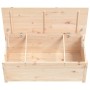 Caja de almacenamiento madera maciza de pino 110x50x45,5 cm de vidaXL, Armarios y almacenamiento - Ref: Foro24-823539, Precio...