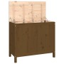 Baúl para colada madera maciza pino marrón miel 88,5x44x76 cm de vidaXL, Cestas para ropa - Ref: Foro24-823582, Precio: 102,5...