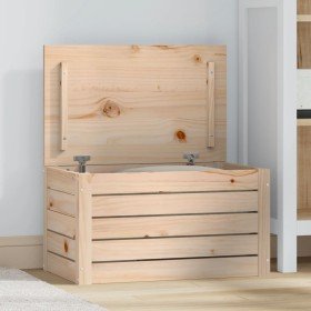 Caja de almacenaje madera maciza de pino 59,5x36,5x33 cm en Armarios y almacenamiento | Comprar online en Foru.es