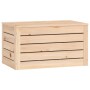 Caja de almacenaje madera maciza de pino 59,5x36,5x33 cm en Armarios y almacenamiento | Comprar online en Foru.es