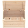Caja de almacenaje madera maciza de pino 59,5x36,5x33 cm en Armarios y almacenamiento | Comprar online en Foru.es