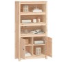 Aparador de madera maciza de pino 80x35x154 cm de vidaXL, Aparadores - Ref: Foro24-823519, Precio: 142,85 €, Descuento: %