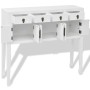 Aparador de estilo chino de madera maciza blanco de vidaXL, Aparadores - Ref: Foro24-242647, Precio: 191,05 €, Descuento: %
