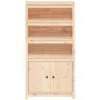 Aparador de madera maciza de pino 80x35x154 cm de vidaXL, Aparadores - Ref: Foro24-823519, Precio: 141,09 €, Descuento: %