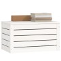 Caja de almacenaje madera maciza de pino blanco 59,5x36,5x33 cm en Armarios y almacenamiento | Comprar online en Foru.es