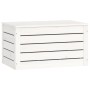 Caja de almacenaje madera maciza de pino blanco 59,5x36,5x33 cm en Armarios y almacenamiento | Comprar online en Foru.es