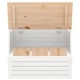 Caja de almacenaje madera maciza de pino blanco 59,5x36,5x33 cm en Armarios y almacenamiento | Comprar online en Foru.es