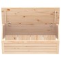 Caja de almacenaje madera maciza de pino 89x36,5x33 cm en Armarios y almacenamiento | Comprar online en Foru.es