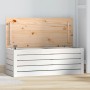 Caja de almacenaje madera maciza de pino blanco 89x36,5x33 cm en Armarios y almacenamiento | Comprar online en Foru.es
