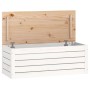 Caja de almacenaje madera maciza de pino blanco 89x36,5x33 cm en Armarios y almacenamiento | Comprar online en Foru.es