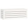 Caja de almacenaje madera maciza de pino blanco 89x36,5x33 cm en Armarios y almacenamiento | Comprar online en Foru.es