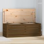 Caja almacenaje madera maciza pino marrón miel 89x36,5x33 cm en Armarios y almacenamiento | Comprar online en Foru.es