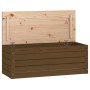Caja almacenaje madera maciza pino marrón miel 89x36,5x33 cm en Armarios y almacenamiento | Comprar online en Foru.es