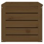 Caja almacenaje madera maciza pino marrón miel 89x36,5x33 cm en Armarios y almacenamiento | Comprar online en Foru.es