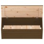 Caja almacenaje madera maciza pino marrón miel 89x36,5x33 cm en Armarios y almacenamiento | Comprar online en Foru.es