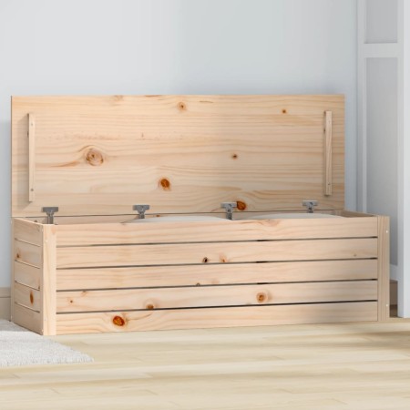 Caja de almacenaje madera maciza de pino 109x36,5x33 cm en Armarios y almacenamiento | Comprar online en Foru.es