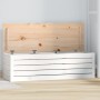 Caja de almacenaje madera maciza de pino blanco 109x36,5x33 cm en Armarios y almacenamiento | Comprar online en Foru.es