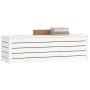 Caja de almacenaje madera maciza de pino blanco 109x36,5x33 cm en Armarios y almacenamiento | Comprar online en Foru.es