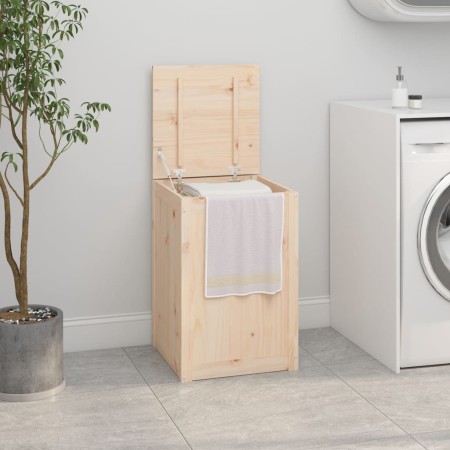 Baúl para la colada madera maciza de pino 44x44x66 cm de vidaXL, Cestas para ropa - Ref: Foro24-823564, Precio: 68,03 €, Desc...