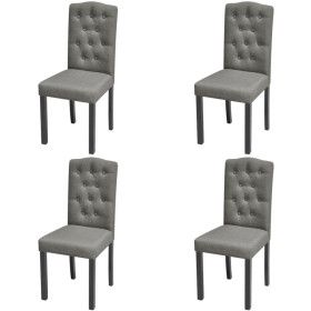 Sillas de comedor giratorias 4 unidades tela gris de vidaXL, Sillas de comedor - Ref: Foro24-242224, Precio: 246,85 €, Descue...