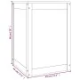 Baúl para la colada madera maciza de pino 44x44x66 cm de vidaXL, Cestas para ropa - Ref: Foro24-823564, Precio: 67,28 €, Desc...