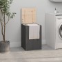 Baúl para la colada madera maciza de pino gris 44x44x66 cm de vidaXL, Cestas para ropa - Ref: Foro24-823566, Precio: 78,18 €,...