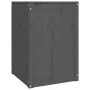 Baúl para la colada madera maciza de pino gris 44x44x66 cm de vidaXL, Cestas para ropa - Ref: Foro24-823566, Precio: 65,76 €,...