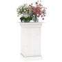 Soporte para plantas madera maciza de pino blanco 40x40x60 cm en Soportes para macetas | Comprar online en Foru.es