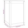 Baúl para la colada madera maciza de pino gris 44x44x66 cm de vidaXL, Cestas para ropa - Ref: Foro24-823566, Precio: 65,76 €,...