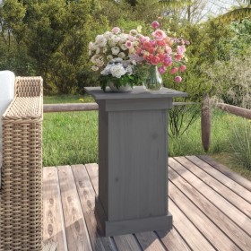 Soporte para plantas madera maciza de pino gris 40x40x60 cm en Soportes para macetas | Comprar online en Foru.es