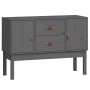 Aparador madera maciza de pino gris 110x40x78 cm de vidaXL, Aparadores - Ref: Foro24-823526, Precio: 106,64 €, Descuento: %