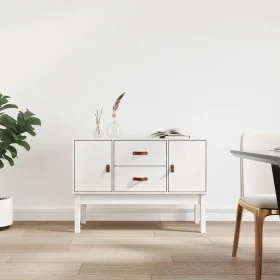 Solid white pine wood sideboard 110x40x78 cm by vidaXL, Sideboards - Ref: Foro24-823525, Price: 154,05 €, Discount: %